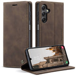 CASEME 013-serien til Samsung Galaxy A15 5G / A15 4G-cover i forretningsstil med sammenklappeligt stativ, mobilcover