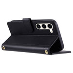 For Samsung Galaxy S23+ Phone Case Card Slots Wallet Crossbody Leather Cover