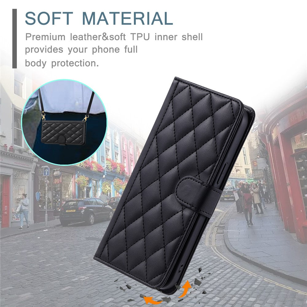 Til Samsung Galaxy S21+ 5G Cover Pung Telefoncover med Crossbody Skulderrem