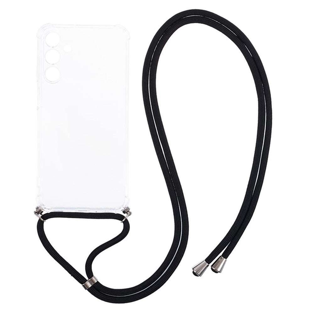 Til Samsung Galaxy A35 5G Cover Air-Guard Corners Beskyttelse TPU Telefoncover med Snor