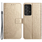 For Samsung Galaxy A52 5G / 4G / A52s 5G Case Flower Imprinted Magnetic Closure Stand Phone Cover