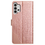 Samsung Galaxy A32 5G / M32 5G Skal Blommönster Läder Flipfodral