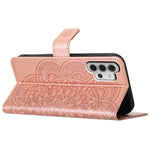 Til Samsung Galaxy A13 4G Telefoncover PU Læder Folio Flip Wallet Cover med Strop