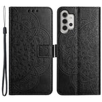Til Samsung Galaxy A13 4G Telefoncover PU Læder Folio Flip Wallet Cover med Strop