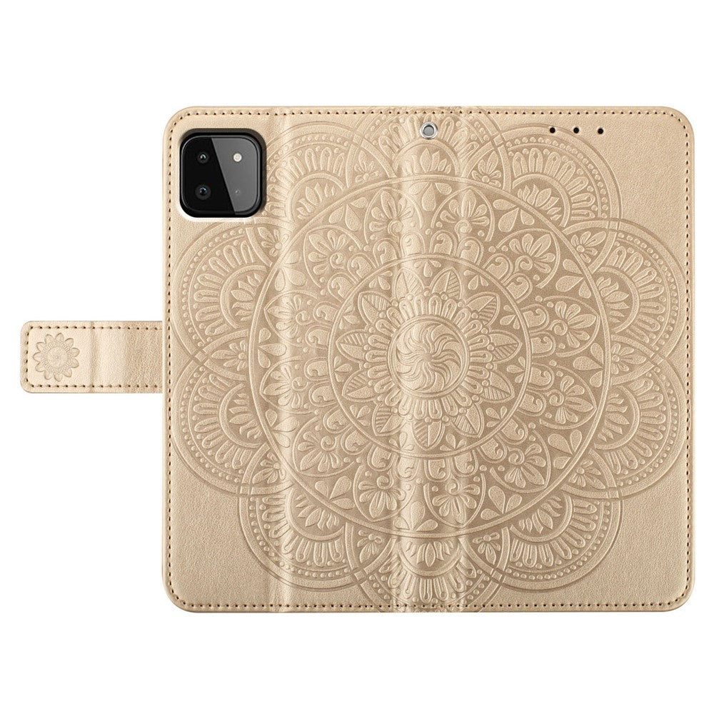 Til Samsung Galaxy A22 5G (EU Version) Etui PU Læder Telefoncover Stativ Pung
