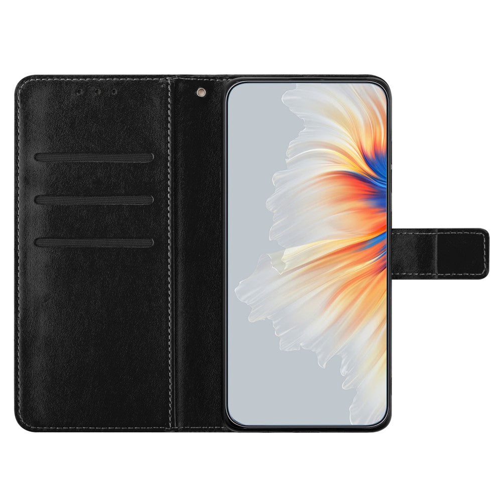 For Xiaomi 12T 5G / 12T Pro 5G / Redmi K50 Ultra Case PU Leather Phone Cover Imprinted Flower Pattern