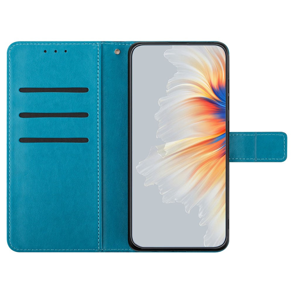 Xiaomi Redmi Note 13 4G-skal Magnetisk stängning Blommönster Handväska mobilskal