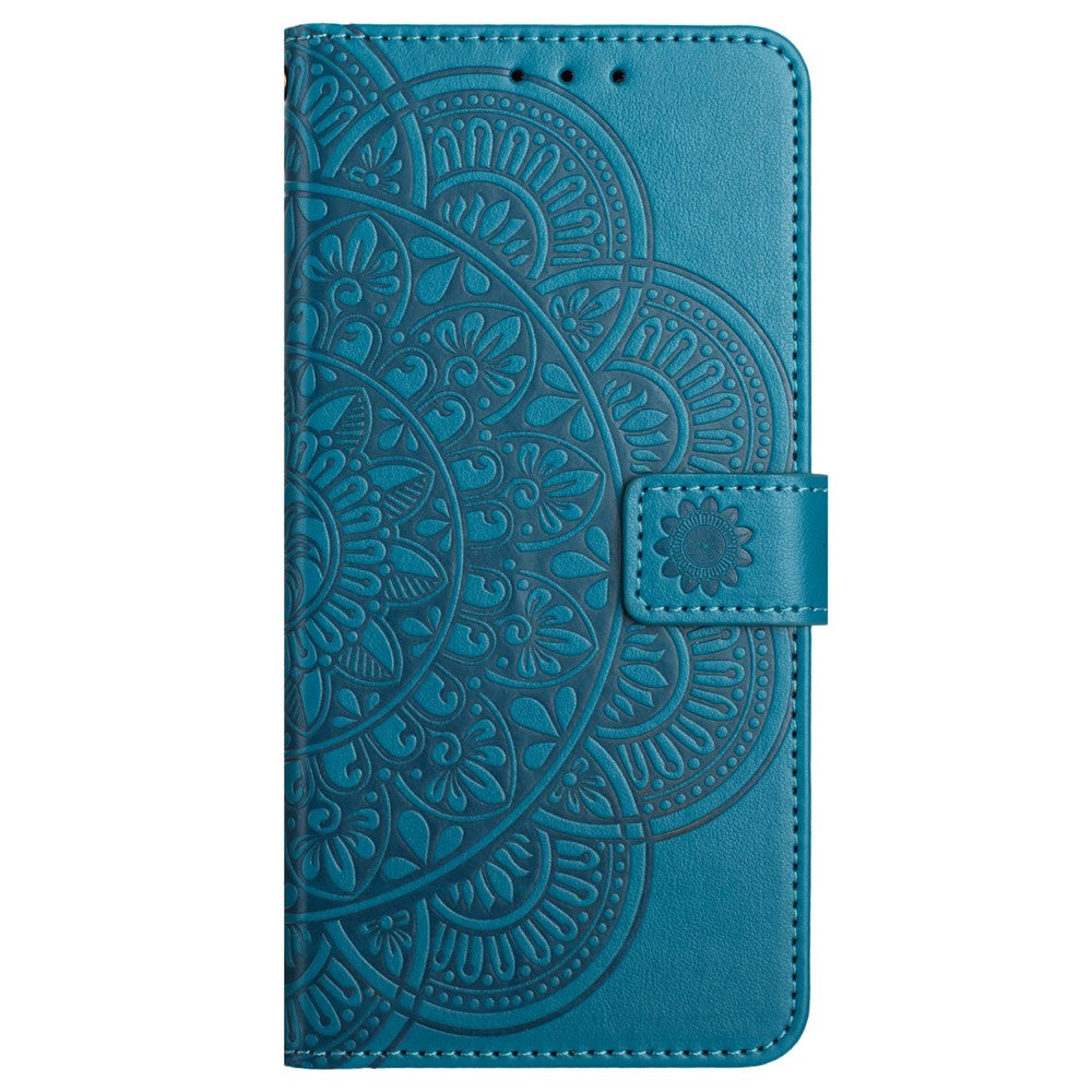 For Xiaomi Redmi Note 13 4G Case Magnetic Closure Flower Pattern Handbag Phone Cover