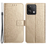 Xiaomi Redmi Note 13 4G-skal Magnetisk stängning Blommönster Handväska mobilskal