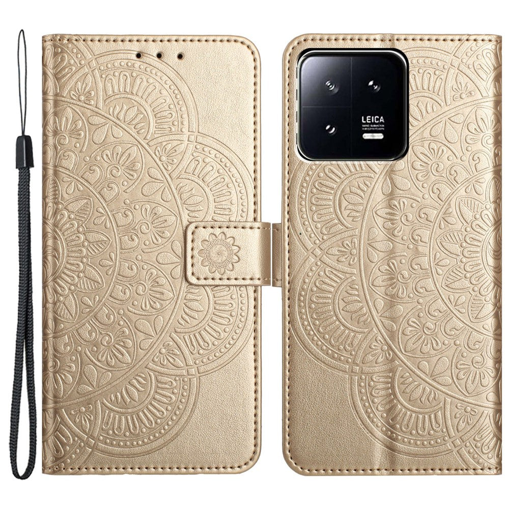 Xiaomi 13 Pro 5G-skal Skyddande läderfodral med rem