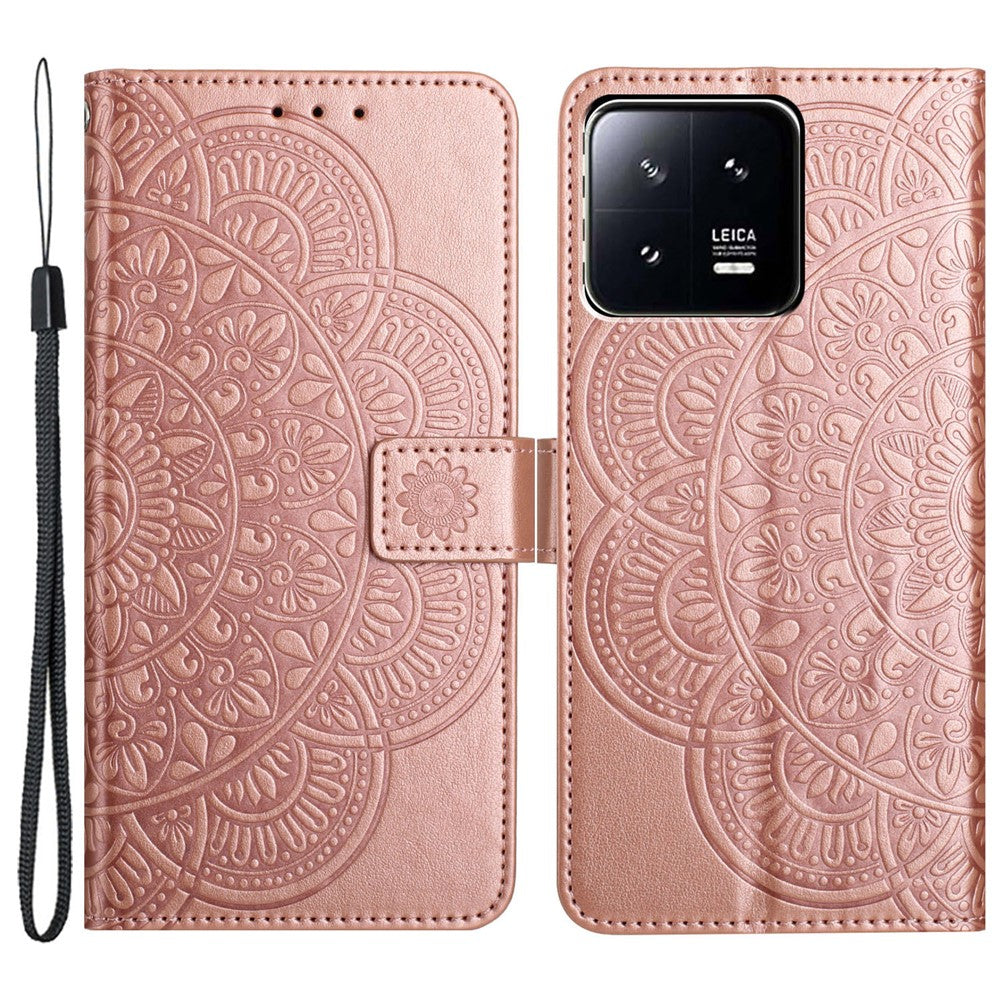 Xiaomi 13 Pro 5G-skal Skyddande läderfodral med rem