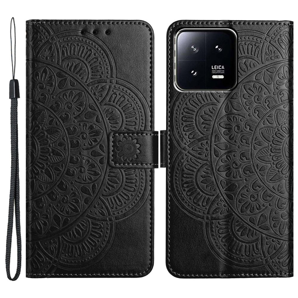 Xiaomi 13 Pro 5G-skal Skyddande läderfodral med rem
