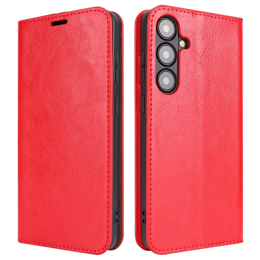 For Samsung Galaxy S24+ Case Crazy Horse Texture Split Leather Cover with Wallet