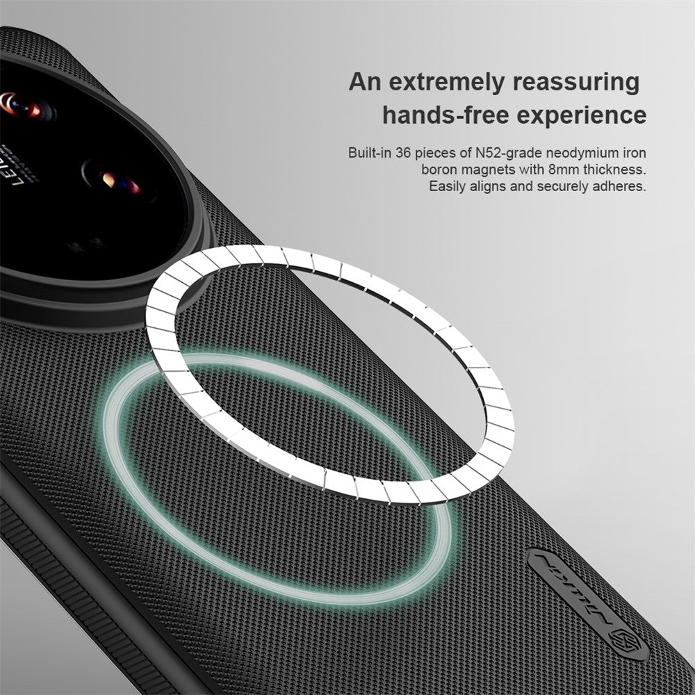 NILLKIN Frosted Shield Pro for Xiaomi 14 Ultra Magnetic Case Non-Slip Phone Cover