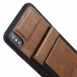 SUTENI H03 til iPhone XS Max Cover i PU-læder+TPU Med beskyttelse mod fald