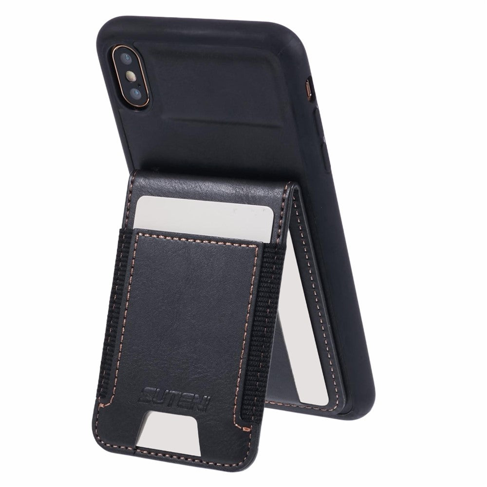 SUTENI H03 til iPhone XS Max Cover i PU-læder+TPU Med beskyttelse mod fald