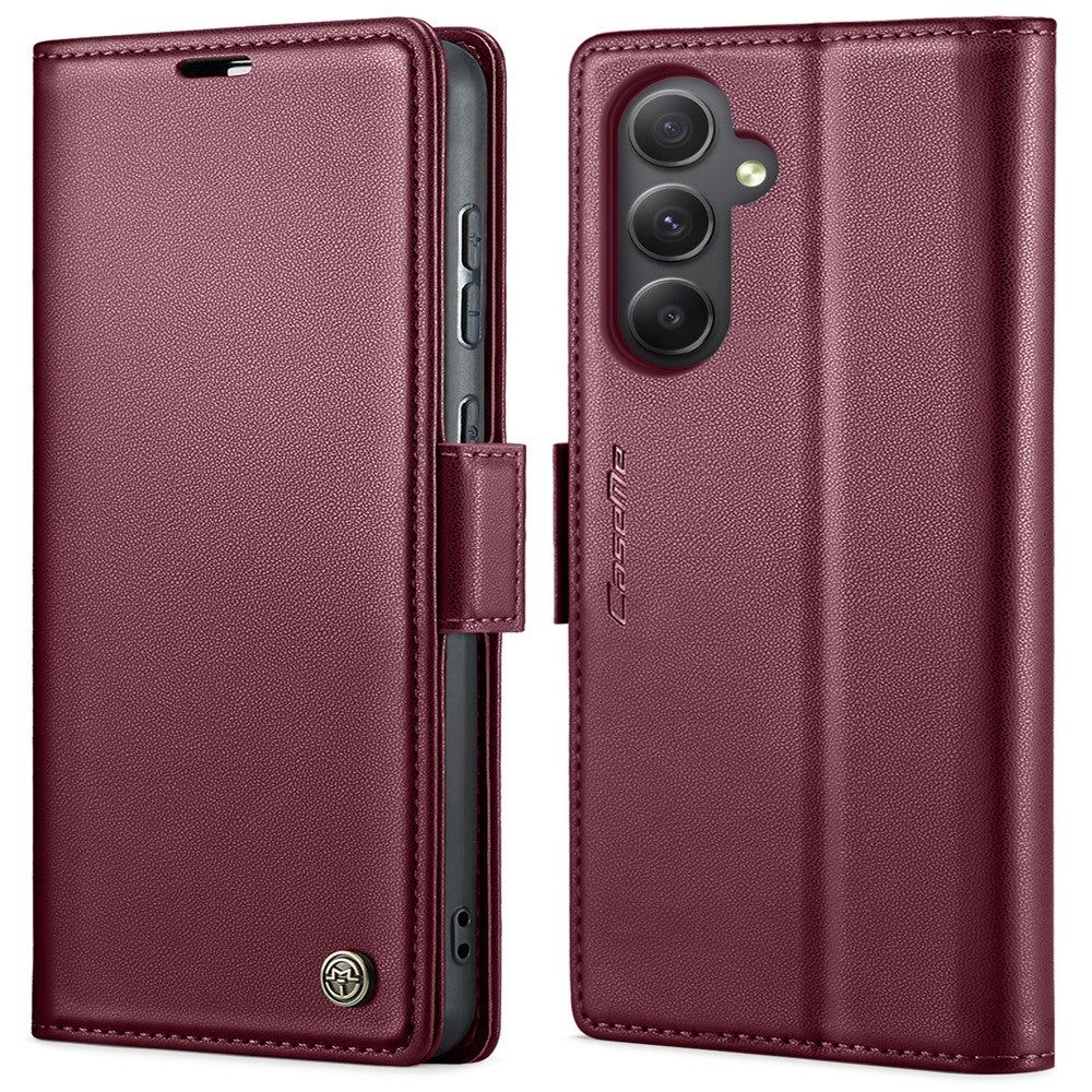 Til Samsung Galaxy A55 5G læderetui CASEME 023 RFID-blokerende mobildæksel med 3 kortpladser