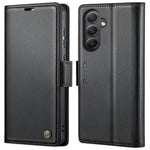 Til Samsung Galaxy A55 5G læderetui CASEME 023 RFID-blokerende mobildæksel med 3 kortpladser