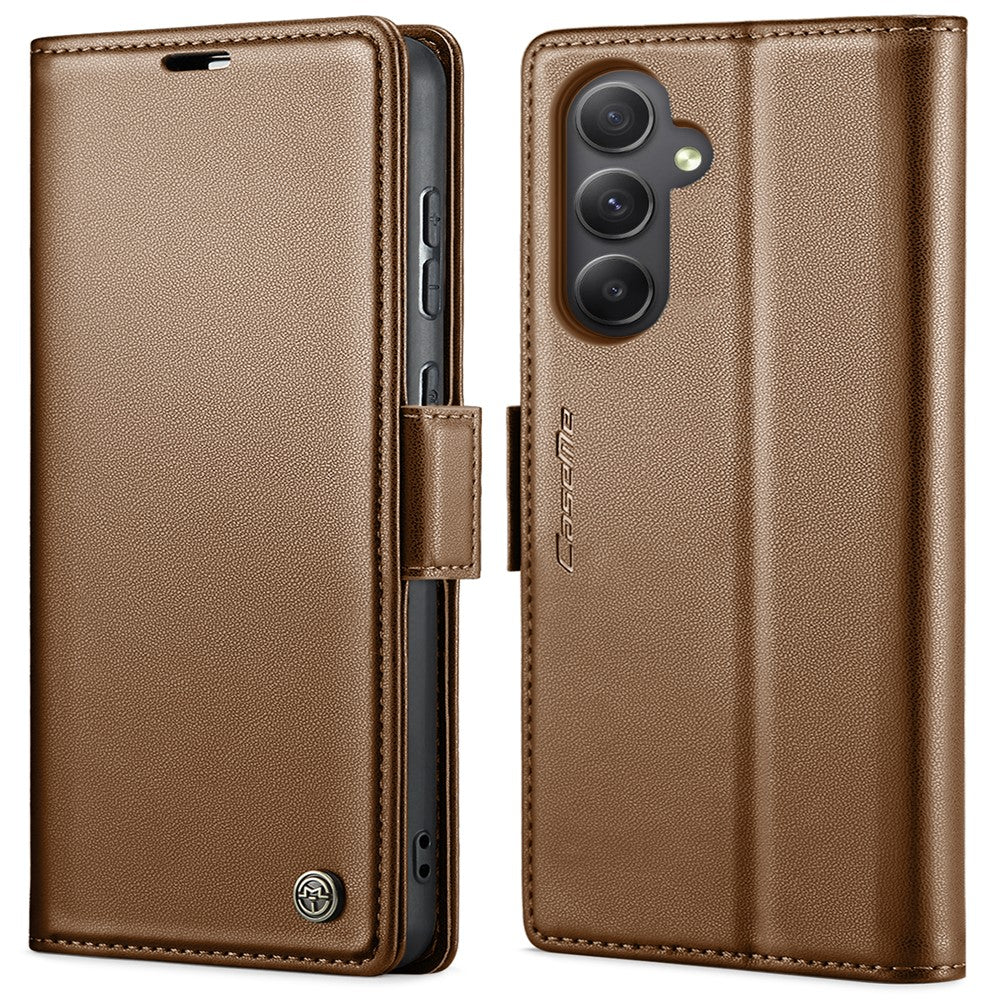 Til Samsung Galaxy A55 5G læderetui CASEME 023 RFID-blokerende mobildæksel med 3 kortpladser