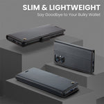 For Xiaomi Redmi 13C 4G / Redmi 13C 5G / Poco C65 4G Leather Case CASEME 023 RFID Blocking 3 Card Slot Mobile Cover