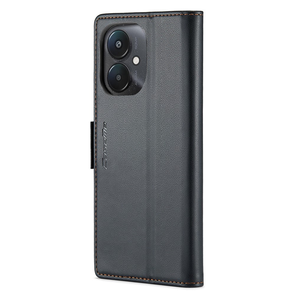 For Xiaomi Redmi 13C 4G / Redmi 13C 5G / Poco C65 4G Leather Case CASEME 023 RFID Blocking 3 Card Slot Mobile Cover