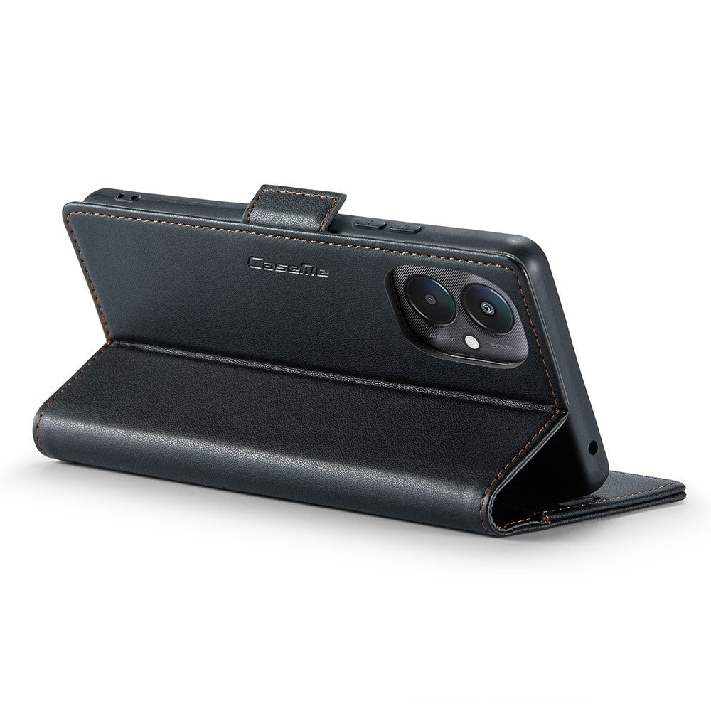 For Xiaomi Redmi 13C 4G / Redmi 13C 5G / Poco C65 4G Leather Case CASEME 023 RFID Blocking 3 Card Slot Mobile Cover