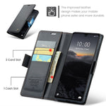 For Xiaomi Redmi 13C 4G / Redmi 13C 5G / Poco C65 4G Leather Case CASEME 023 RFID Blocking 3 Card Slot Mobile Cover