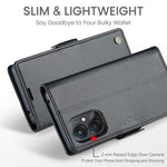 For Xiaomi Redmi 13C 4G / Redmi 13C 5G / Poco C65 4G Leather Case CASEME 023 RFID Blocking 3 Card Slot Mobile Cover