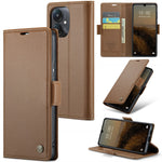 For Xiaomi Redmi 13C 4G / Redmi 13C 5G / Poco C65 4G Leather Case CASEME 023 RFID Blocking 3 Card Slot Mobile Cover