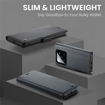 For Xiaomi 14 Magnetic Leather Case CASEME 023 RFID Blocking 3 Card Slot Mobile Cover