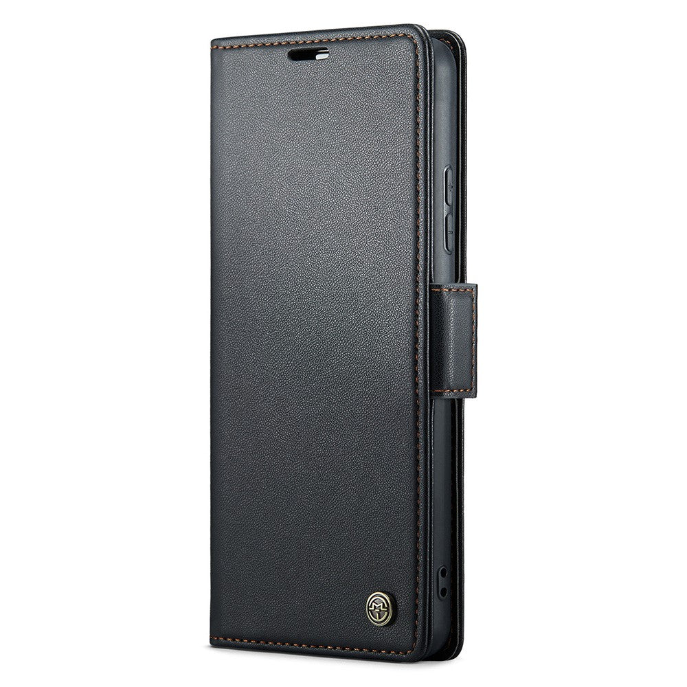 For Xiaomi 14 Magnetic Leather Case CASEME 023 RFID Blocking 3 Card Slot Mobile Cover