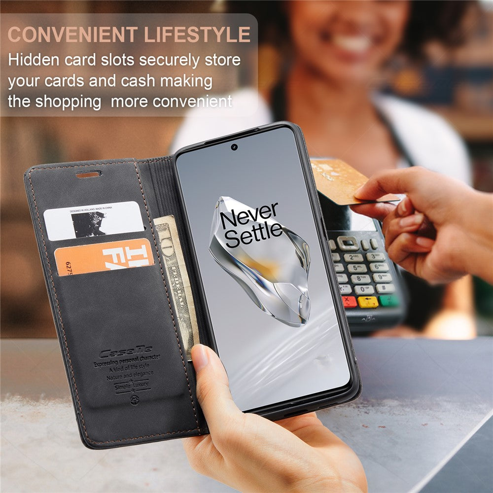 CASEME 013 Series For OnePlus 12 5G Case Business Style Card Slots Cell Phone Cover