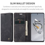 CASEME 013 Series For OnePlus 12 5G Case Business Style Card Slots Cell Phone Cover
