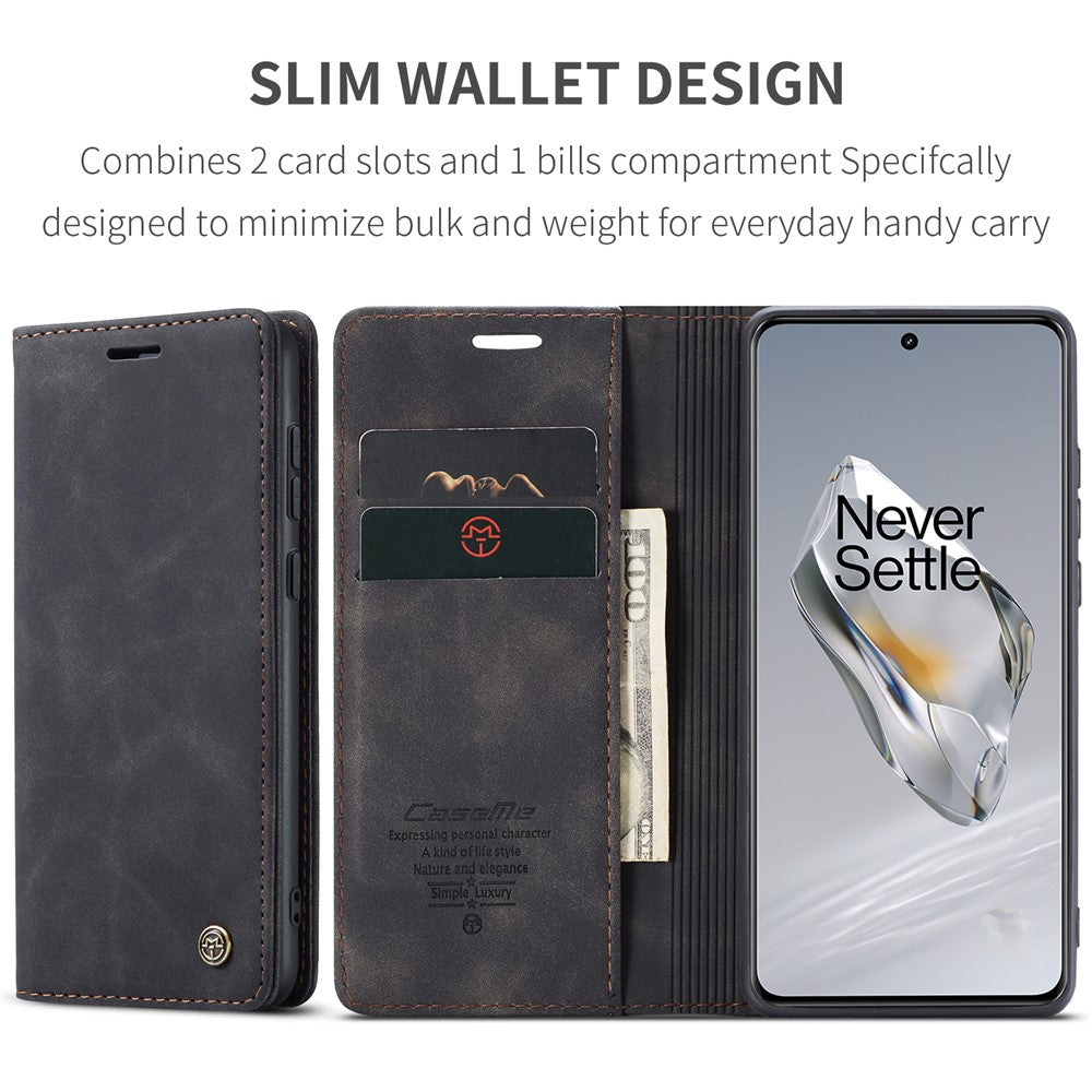 CASEME 013 Series For OnePlus 12 5G Case Business Style Card Slots Cell Phone Cover