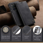 CASEME 013 Series For OnePlus 12 5G Case Business Style Card Slots Cell Phone Cover