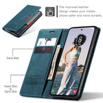 CASEME 013 Series til Samsung Galaxy A55 5G Cover PU Læder Stander Business Telefoncover
