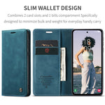 CASEME 013 Series til Samsung Galaxy A55 5G Cover PU Læder Stander Business Telefoncover