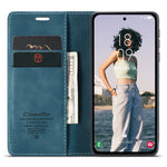 CASEME 013 Series For Samsung Galaxy A35 5G Case Stand Magnetic PU Leather Phone Cover