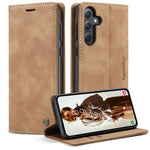 CASEME 013 Series For Samsung Galaxy A35 5G Case Stand Magnetic PU Leather Phone Cover