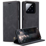 CASEME 013 Series For Xiaomi 14 Case Automatic Closing Stand Shockproof Phone Cover