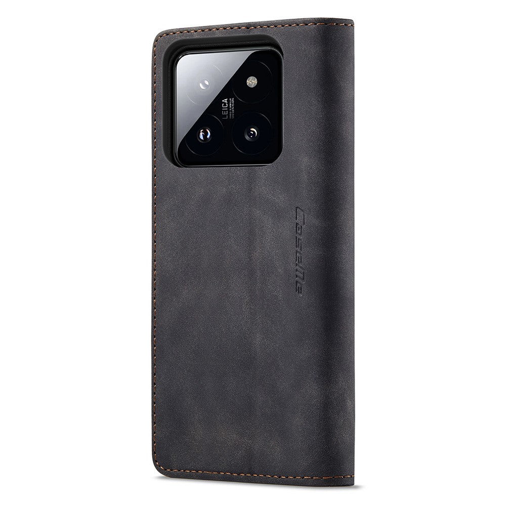 CASEME 013 Series For Xiaomi 14 Case Automatic Closing Stand Shockproof Phone Cover