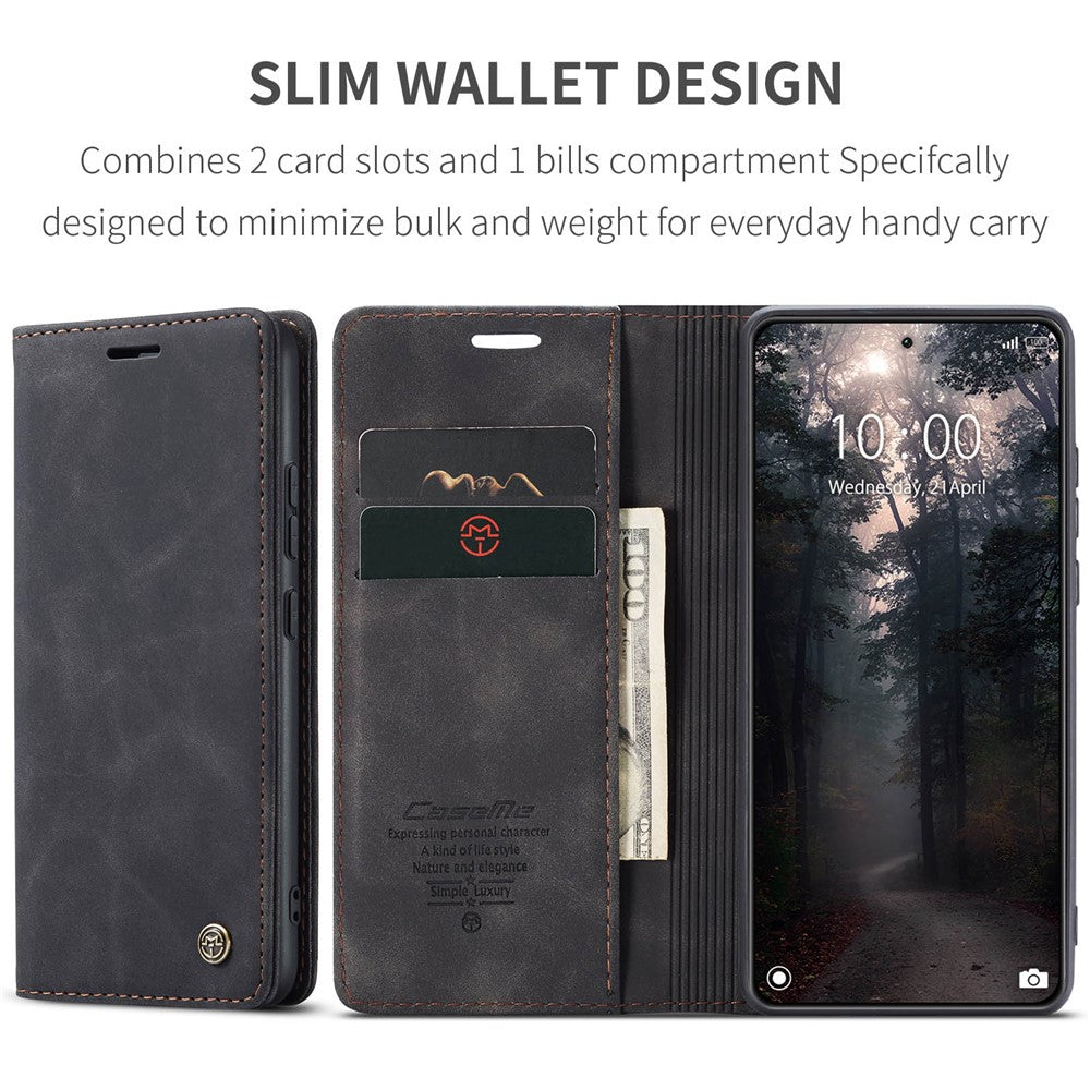 CASEME 013 Series For Xiaomi 14 Case Automatic Closing Stand Shockproof Phone Cover