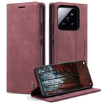 CASEME 013 Series For Xiaomi 14 Case Automatic Closing Stand Shockproof Phone Cover