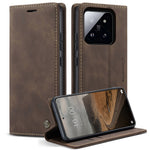 CASEME 013 Series For Xiaomi 14 Case Automatic Closing Stand Shockproof Phone Cover