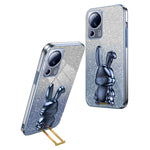 For Xiaomi 13 Lite / Civi 2 5G Case Glitter Rabbit Pull-out Kickstand Phone Cover