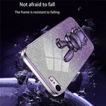 For iPhone 6 / 7 / 8 / SE (2020) / SE (2022) Cartoon Rabbit Kickstand Cover Anti-collision Phone Case