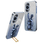 For Huawei nova 11 / nova 12s 4G / nova 12 Lite 4G Cartoon Rabbit Kickstand Cover Glitter Phone Back Case