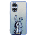 For Honor X40i 5G Shockproof Case Cute Rabbit Anti-Drop Kickstand Phone Cover