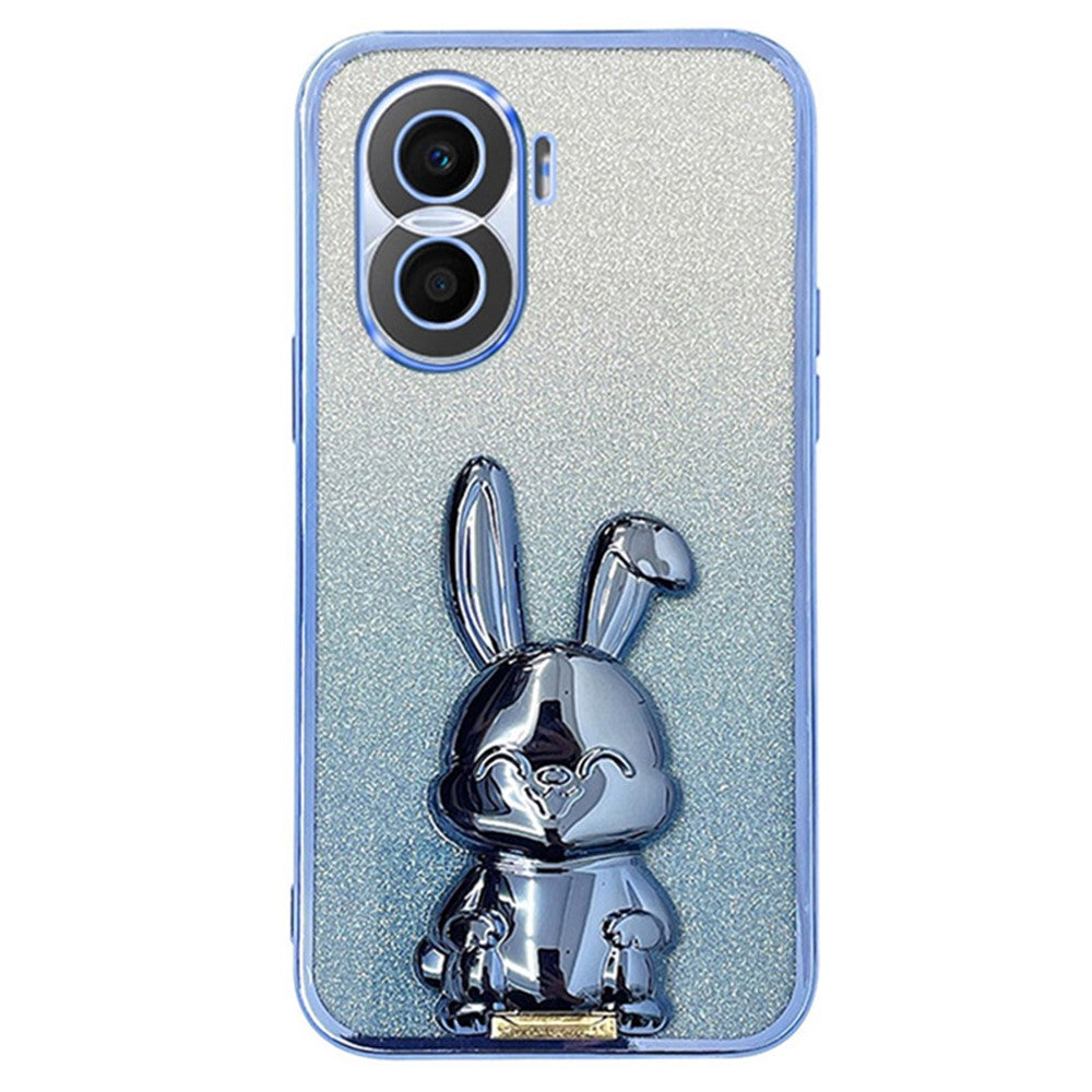 For Honor X40i 5G Shockproof Case Cute Rabbit Anti-Drop Kickstand Phone Cover