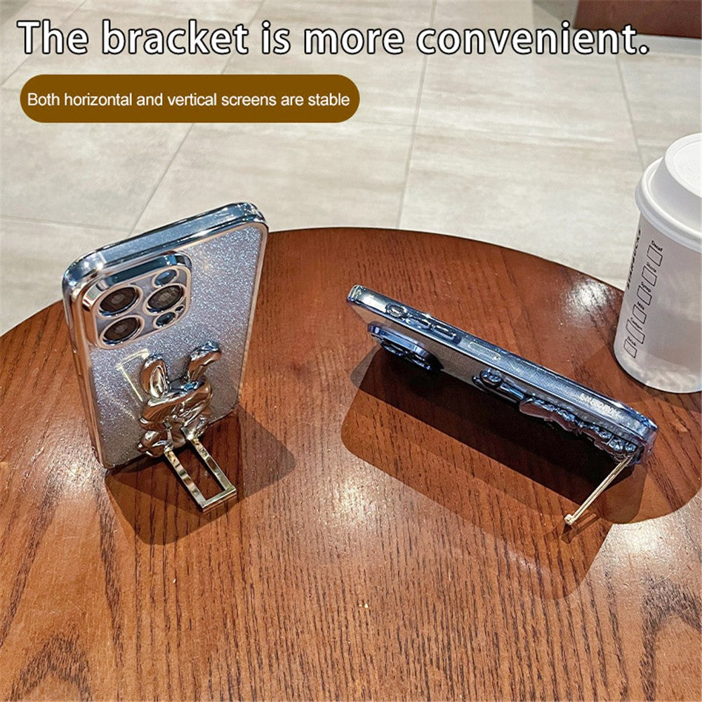 For Honor X40i 5G Shockproof Case Cute Rabbit Anti-Drop Kickstand Phone Cover